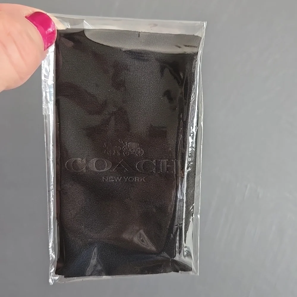 Coach Black Glossy Sunglasses Case